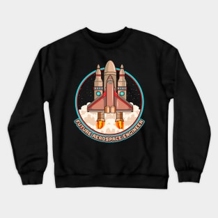 Future Aerospace Engineer Spaceship Launch Crewneck Sweatshirt